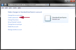 Windows 7 - Change an Account