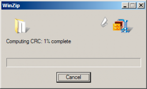 Winzip - Computing CRC
