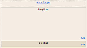 Blogger Blog List - Location of Blog List Gadget