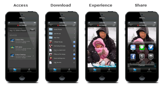 Backblaze Mobile App for iPhone