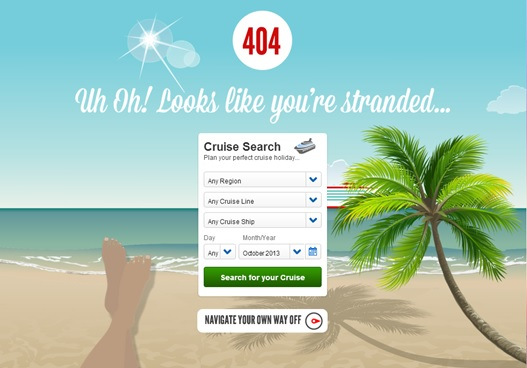 Virgin Holidays 404 Page