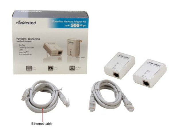 Actiontec PWR511K01 Powerline Network Adapter Kit