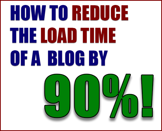 How to Reduce the Load Time of a Blog by 90%