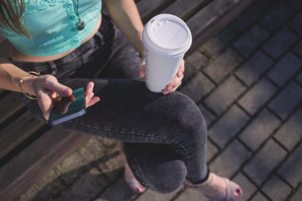 Smartphone With Coffee