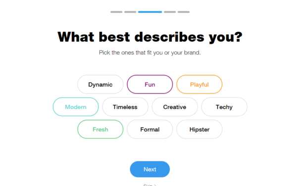 Wix - What Best Describes You?